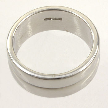 9ct White Gold Wedding Ring Size Q